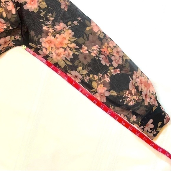 $5 ADD ON with $15+ Bundle Notations 2-piece Floral‎ Sheer Blouse Tank Sz M EUC - Picture 12 of 14